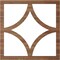 Ekena Millwork Statesman Wood Fretwork Pierced Ceiling Medallion, Walnut, 24"OD x 15 3/8"ID x 3/8"T CMWP24X24X0375STWA - alternate 3